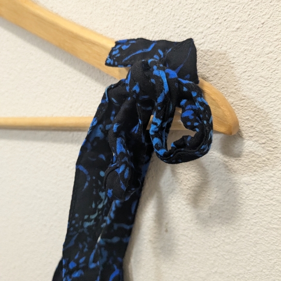 Aloha Royal Hawaiian Tie-Shoulder Jumpsuit - Blue Batik Print - One Size - Picture 5 of 8